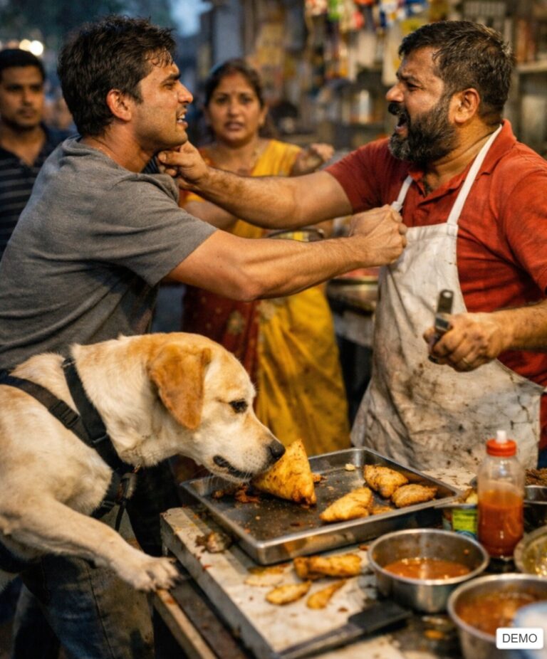 कुत्ते को समोसा खिलाना पड़ा महंगा… नाश्ता सेंटर में मचा बवाल, मारपीट तक पहुंचा मामला