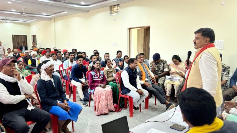 अबूझमाड़ के ओरछा पहुंचें गृह मंत्री  विजय शर्मा, जनचौपाल में उमड़ा जन सैलाब