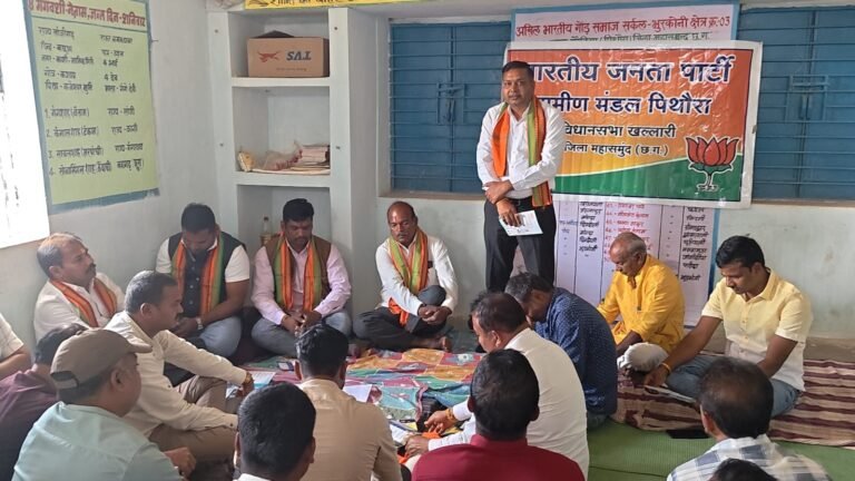 भाजपा प्रभारी मनीष बंसल ने भुरकोनी कार्यशाला में भरा जोश; ‘वी-बी-जी राम जी’ योजना की दी विस्तृत जानकारी।