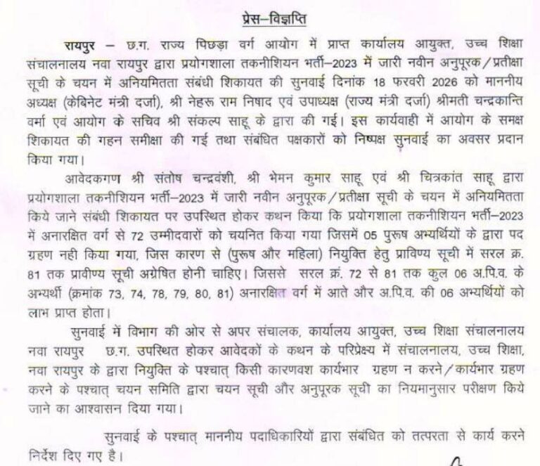 छत्तीसगढ़ में राज्यसभा की दो सीटों के लिए 16 मार्च को होगा मतदान